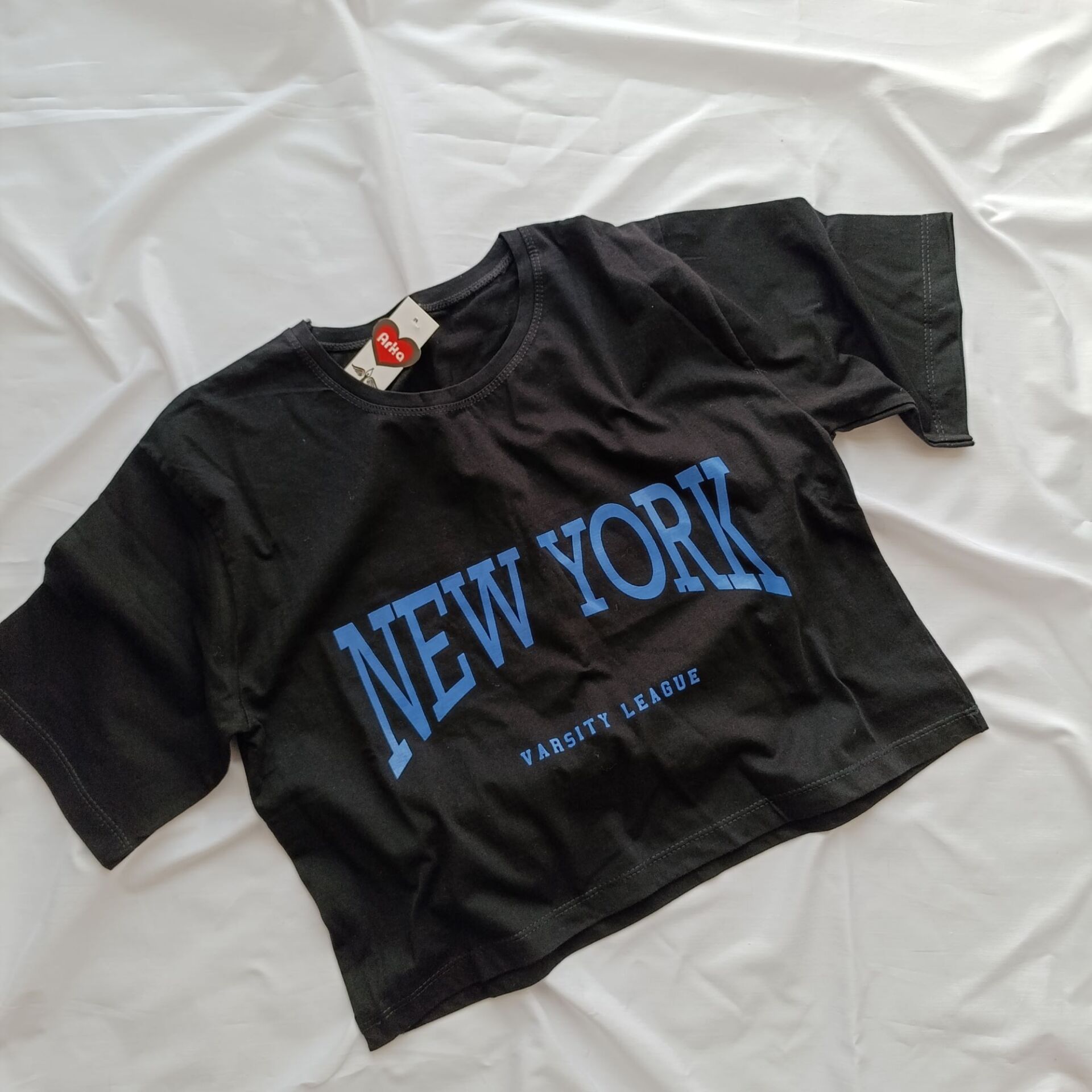  کراپ مشکی طرح NEW YORK نلالند/ nelaland 