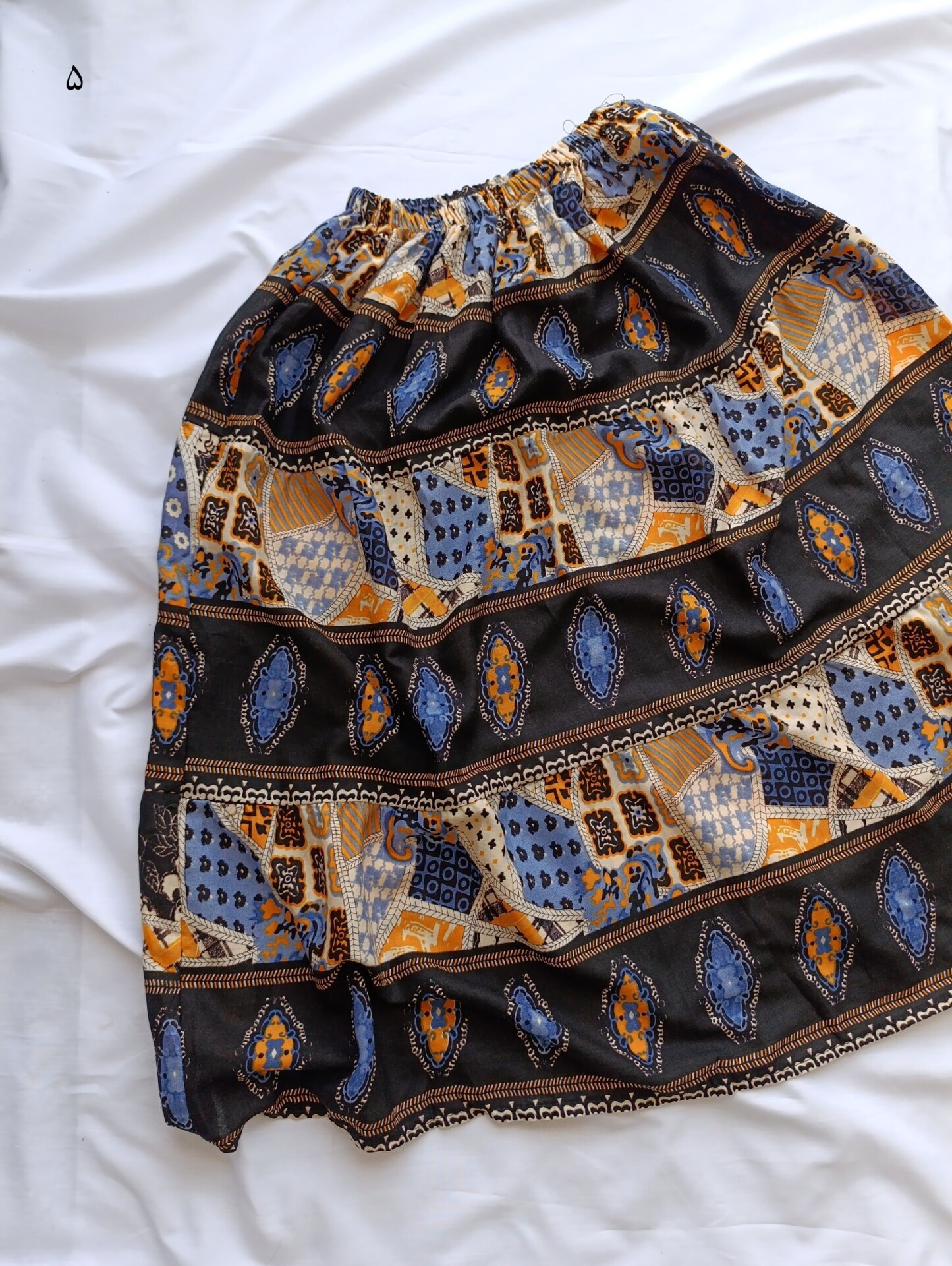 دامن کوتاه نخی طرح دار نلالند