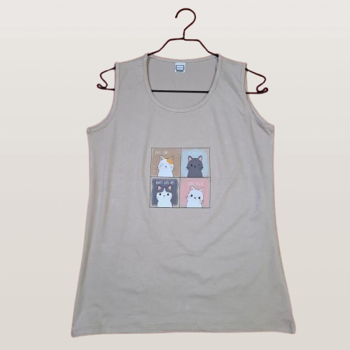 تاپ دخترانه طرح گربه nelaland