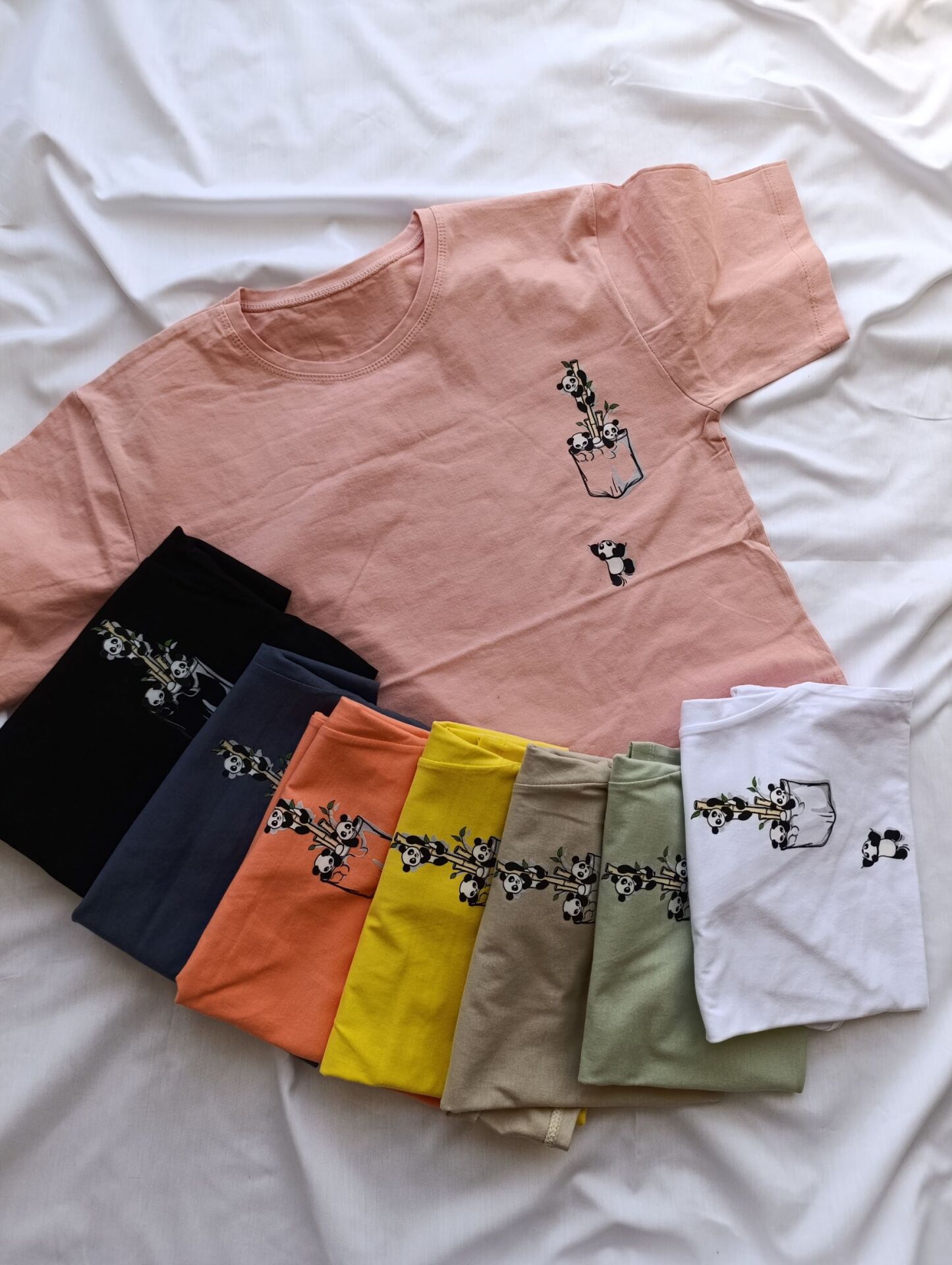  تیشرت طرح پاندا نخی نلالند 