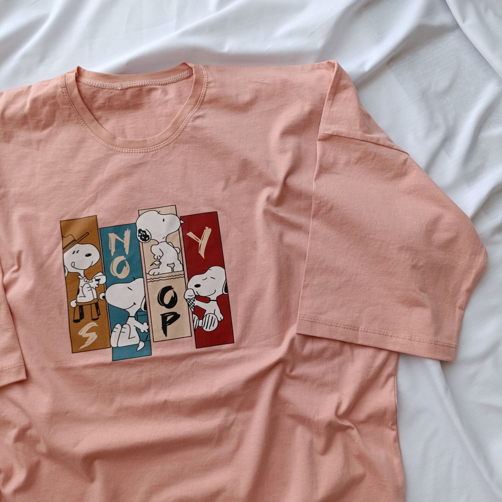  تیشرت لانگ قواره دار طرح دار nelaland.ir 