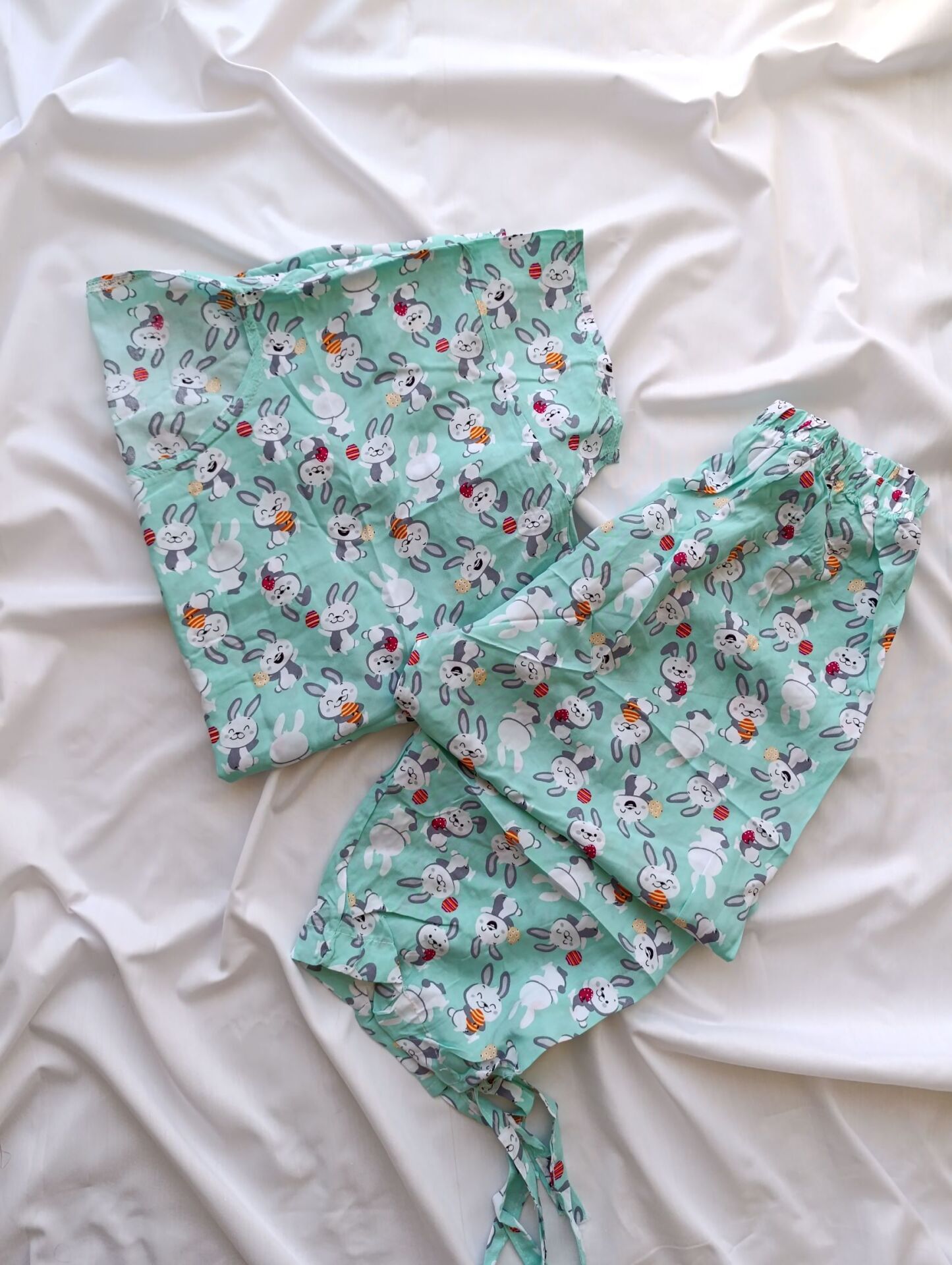 تیشرت شلوارک نخ تایلندی طرح دار نلالند