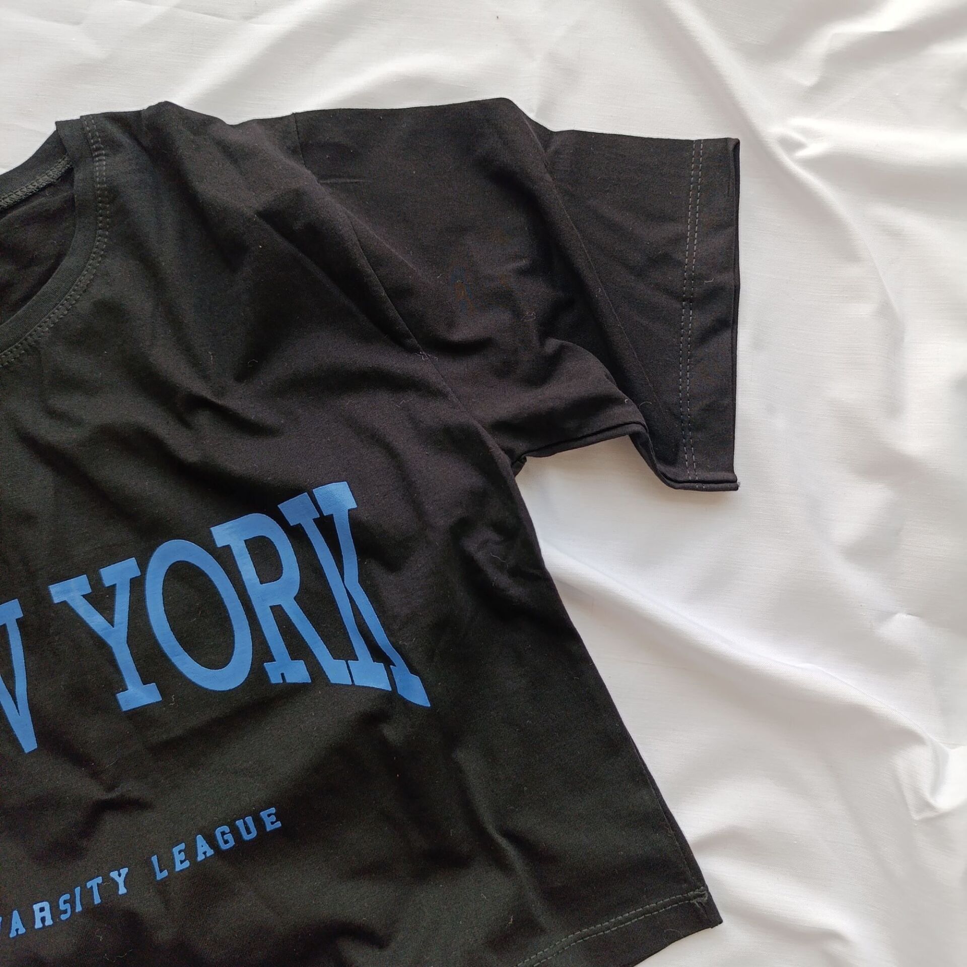  کراپ مشکی طرح NEW YORK نلالند/ nelaland 