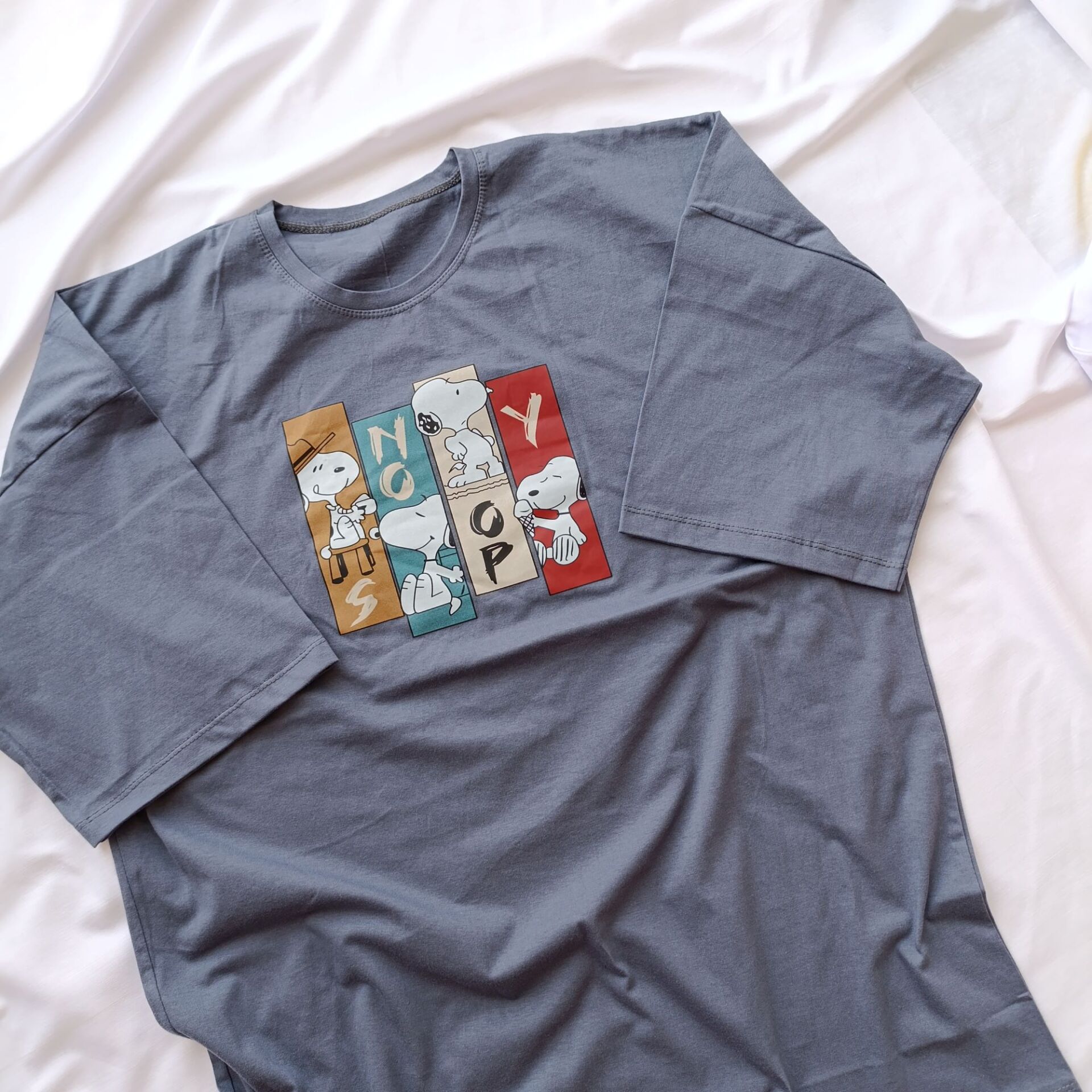  تیشرت لانگ قواره دار طرح دار nelaland.ir 